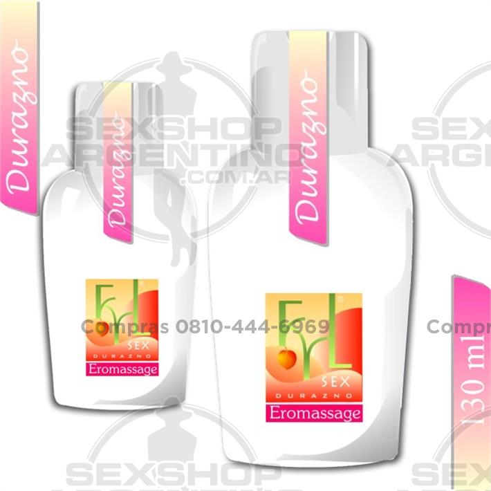  - Crema Lubricante y para masajes aroma Durazno 130 cm3